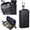 Leather Key Holder Wallet – Multi-Functional Zipper Key Case with
