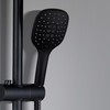 JOHO Shower Head Hand Shower with 3 Jet Types Square