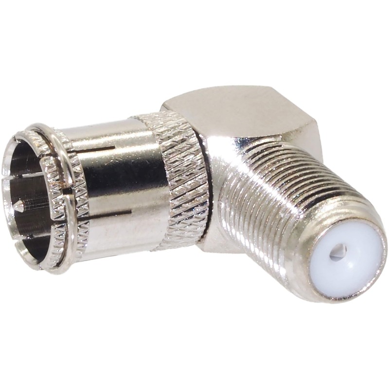 Audiophan F-Type Contact Plug L Shape Screw Male - Female