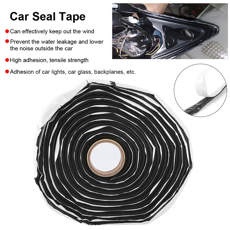 Windshield Sealer Rubber Glue Butyl Seal Strip Headlight Sealant Tape