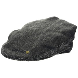 Guinness Men's Gry Tweed Flat Cap, Grey (Grey Grey), Large (Size: L)