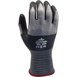 SHOWA MFT PRO 381 Foam Nitrile Palm Coated General Purpose Work Glove with Microfiber Liner, 13-Gauge, Medium (1 Pair)