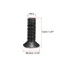sourcing map M3.5 x 12mm Phillips Screw Fastener Black for