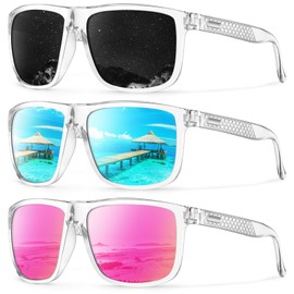 KALIYADI Sunglasses-Men Polarized-Sunglasses Mens Sun-Glasses: Sun Glasses Polarized Protection Unisex Driving Fishing Golf