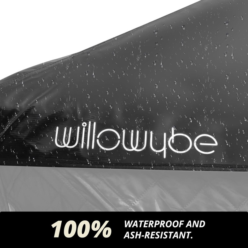 WILLOWYBE Sauna Tent Protection Cover | Heat-Resistant, Waterproof | Durable,