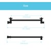 11 Inch Shower Head Extension Arm Matte Black.Solid Brass Adjustable