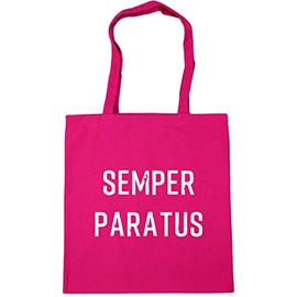 Hippowarehouse Semper Paratus Tote Shopping Gym Beach Bag 42cm x38cm, 10 litres