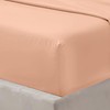 Oxford Homeware Peach King Size Fitted Sheets -100% Brushed Microfibre