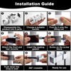 Adjustable Shower Bracket, 360° Rotation Shower Head Holder No Drilling