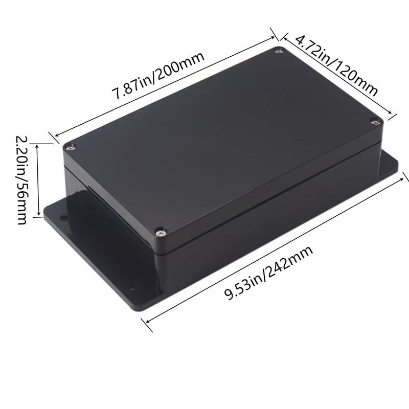 Raculety Project Box IP65 Waterproof Junction Box ABS Plastic Electrical