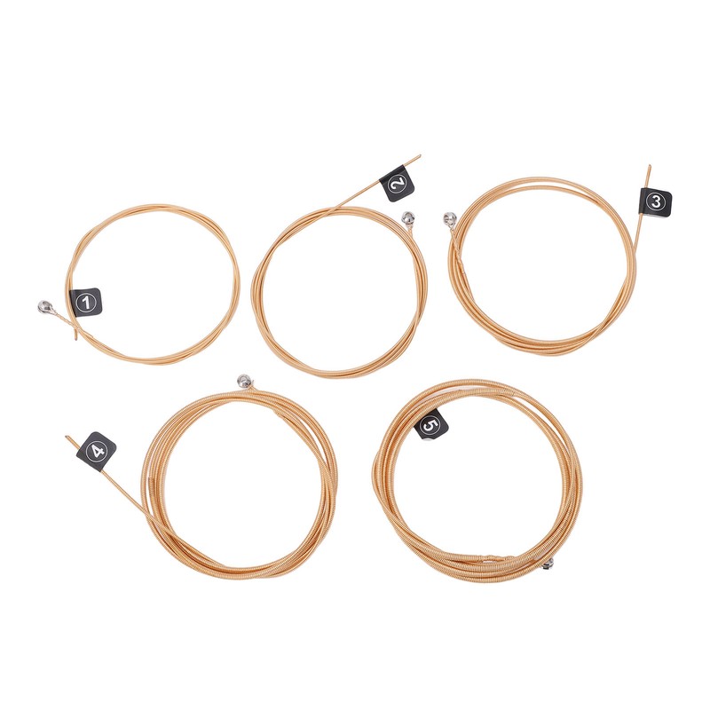 5 String Bass Strings Replacement Professional Metal Wooden Bass Guitar