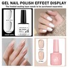 QIUFSSE French Manicure Kit,French Nail Stamper,Nude and White French Tip