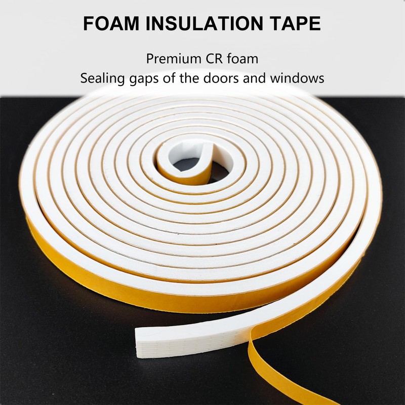 Weather Stripping Door Seal Strip, Strong Adhesive, Weatherproof, Reduce Noise,