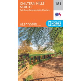 Chiltern Hills North Map | Aylesbury, Berkhamsted & Chesham | Ordnance Survey | OS Explorer Map 181 | England | Walks | Hiking | Maps | Adventure