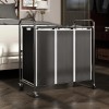 ROMOON Laundry Sorter, 3 Bag Laundry Hamper Sorter with Rolling