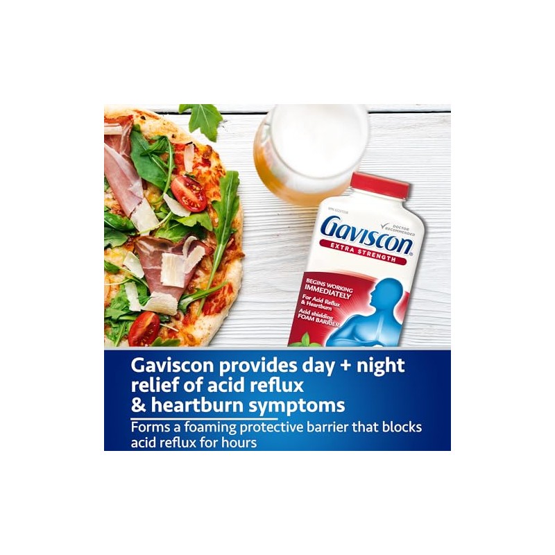 Gaviscon Extra Strength Cherry Count Chewable Foamtabs
