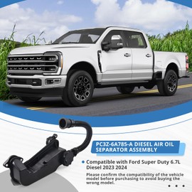 EXARRNX PC3Z-6A785-A Diesel Air Oil Separator Assembly Compatible with Ford F250 F350 F450 F550 Super Duty Models with 6.7L Engine Replace OE for PC3Z-6A785-A