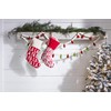 Mud Pie Christmas Light Bulb Garland, Red