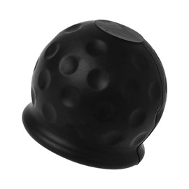 Luckious 1 Pcs Trailer Hitch Ball Cover, Universal Tow Bar Ball Cover, Made of Rubber, Trailer Ball Cover, Tow Bar Cover, Anti Car Wash, Abrasion and Dirt Resistant (black,yellow,red,blue)