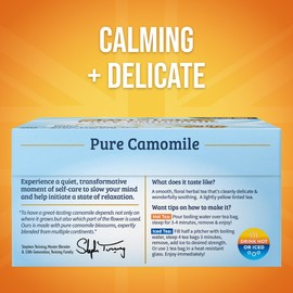 Twinings Pure Camomile Herbal Tea individually Wrapped Bags, 50 Count (Pack of 6), Naturally Caffeine-Free, Enjoy Hot or Iced, 300 Teabags