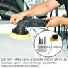 Dual Action Car Buffer Polisher, 21mm Random Orbital Polisher, 6-Speed