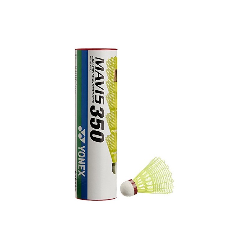 Yonex Mavis 350 Nylon Badminton Shuttlecocks - Yellow, Fast Speed,