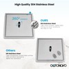 gotonovo 10 Inch Rain Shower Head System Polish Chrome Shower