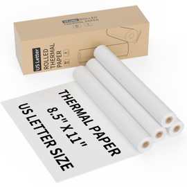 MFLABEL Thermal Printer Paper 8.5 x 11 Inch US Letter Size A4 Thermal Paper for Portable Printer Quick-Dry Folded Thermal Paper Compatible with Most Thermal Printers 100 Sheets