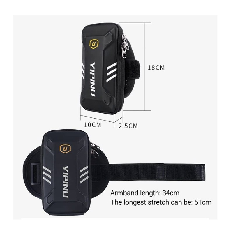 DFV mobile - Waterproof Reflective Armband Case with 2 Compartments