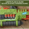NERF Revoltinator Zombie Strike Toy Blaster with Motorized Lights Sounds
