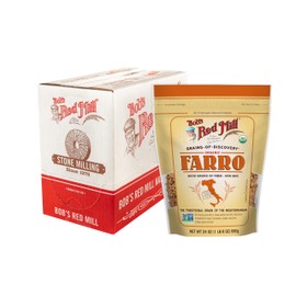 Bob's Red Mill Organic Farro Grain, 24oz (Pack of 4) - Non GMO, Vegan, Kosher
