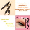 Eyeliner Black，Eyeliner pencil for Women，Waterproof ， Long-Stay ，Super-Soft for Smooth