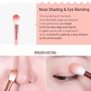 CORINGCO Mini brochas de maquillaje de viaje, juego de cápsulas,