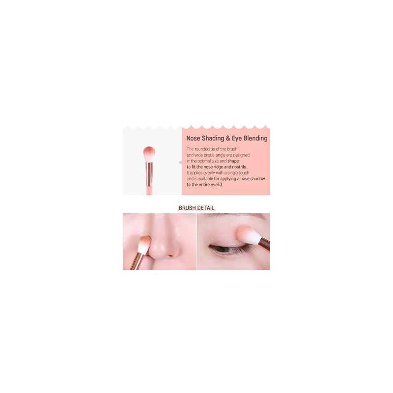 CORINGCO Mini brochas de maquillaje de viaje, juego de cápsulas,