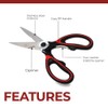 Professional Kitchen Scissors | 2-Pack Ultra Sharp Stainless Steel Kitchen