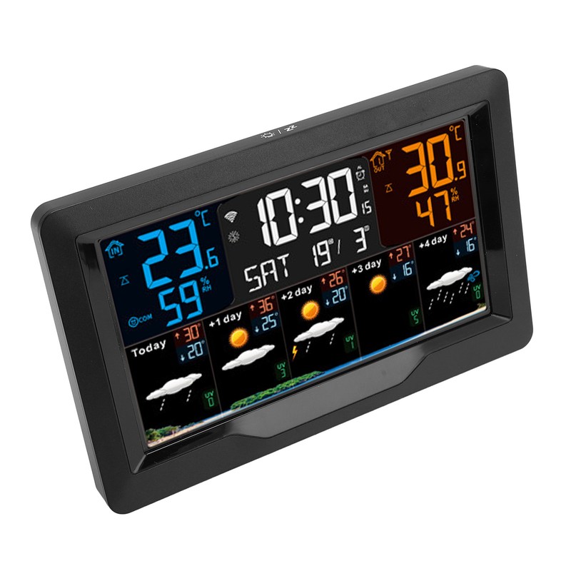 Smart Weather Clock WiFi Wireless Digital Weather Clock for Temperature