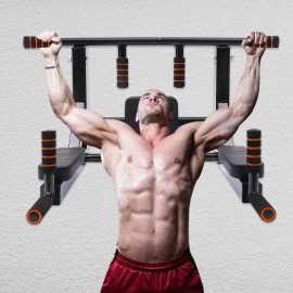 Training Pull Up Chin Bar Heavy Duty Wall Mounted Exercise Home Gym Fitness USA