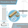 Brateuanoii Tap Repair Kit, Tap Extended High M32 x 10