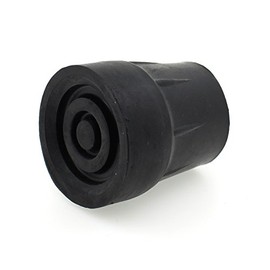 Qty: 4X 25mm 1" Z-Type Heavy Duty Rubber Ferrules For Zimmer Frames, Walking Frames - Black - by Lifeswonderful®