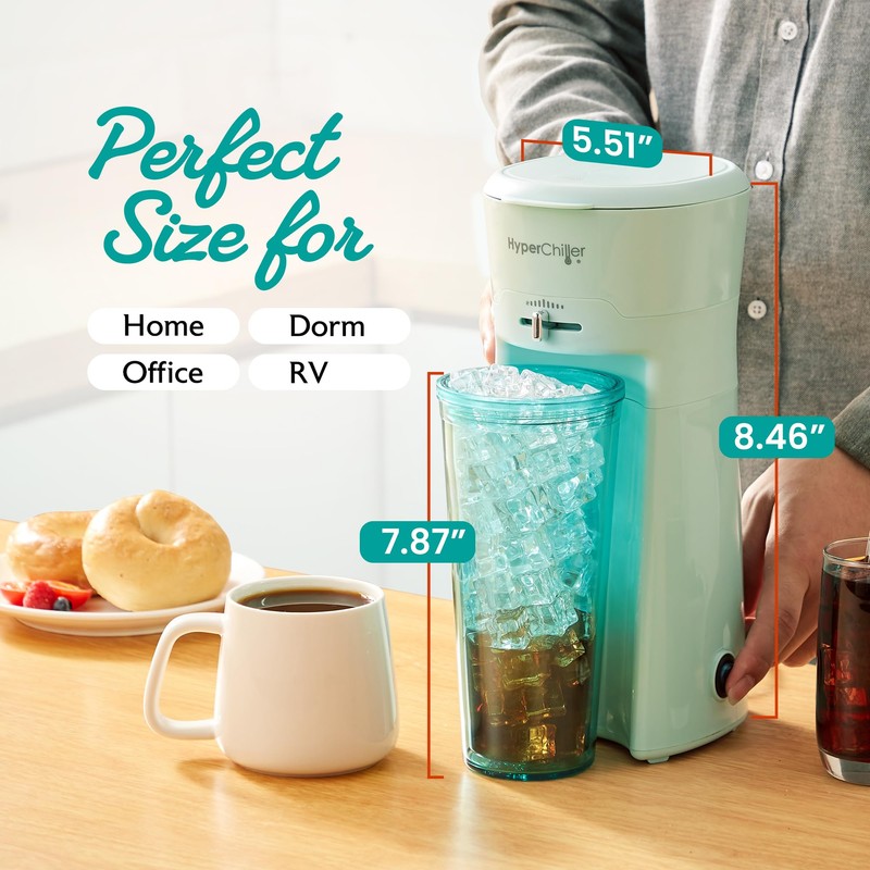 HyperChiller EHC824 Iced & Hot Coffee Maker, Adjustable Flow/Strength Lever,