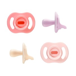 Tommee Tippee Tommee Tippee Ultra-Light StayPut Pacifier, One-Piece Silicone Design, 0-6m, 4 Pack