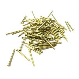 SISI UK® Solid Brass PINS, Picture Tacks, HARDBOARD Nails 25mm (50pcs)