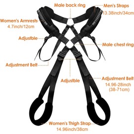 Adulto Doble Hombro śēxô Correa, Swing Cintura Cojín Modelo Hombres y Mujeres śēxô Ayudas, Parejas Juego Júġúētes.Kit Sujeción SM,Júġúētes śēxúäles íņțìmos para adultos,Collares,Sujetador con tirantes