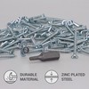 SKIR'CO (300 Pieces) Galvanised Steel Wood Screws 3.0 x 25mm