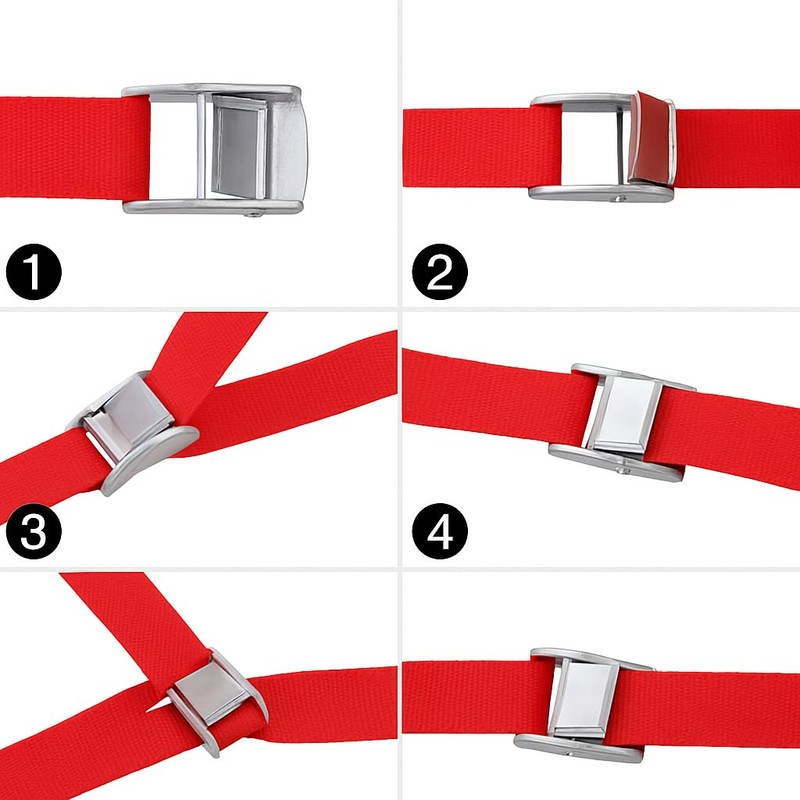 Adjustable fastening straps, choice of colours, 25 mm x 2