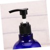 Mikinona 2pcs Refillable Shampoo Pump Bottles Blue Long Neck Dispenser