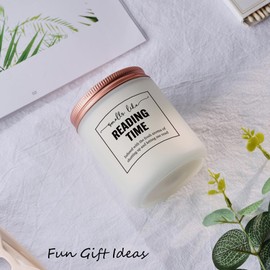 Funny Reading Gifts for Book Lovers, Bookish Gift for Readers - Women Christmas, Birthday Gifts for Librarian or Writers - Lavender Candle