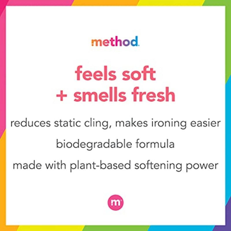 Method Fabric Softener; Beach Sage; 53.5 Ounces; 45 Loads; 4
