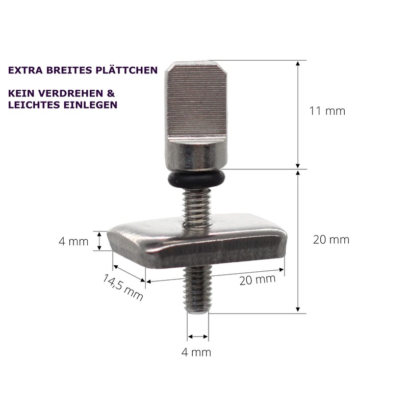 SUP CREW SUP Fin Screw and Plate with Practical Hand