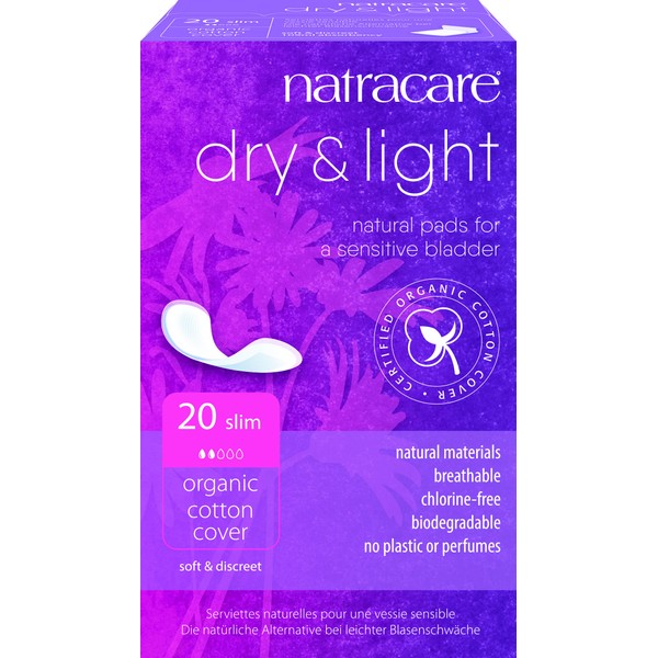 Natracare Pads Dry&Light Incontince 20 Ct
